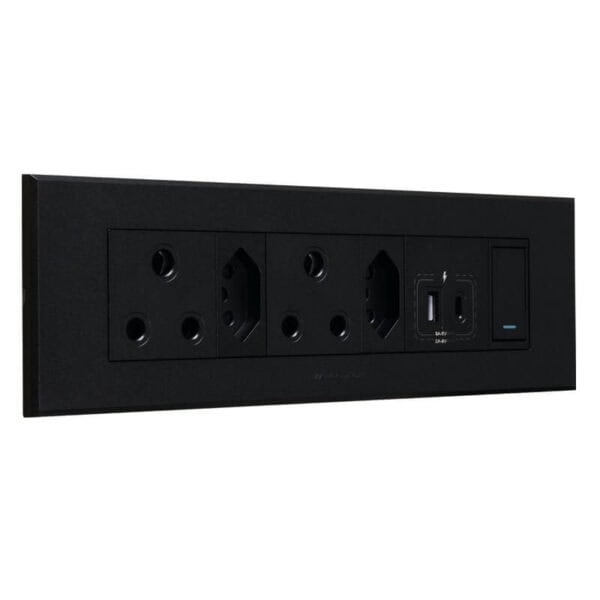 VETI 3 - Double RSA Sockets, Double RSA V-Slim, Combined USB A&C Socket Module - Image 3