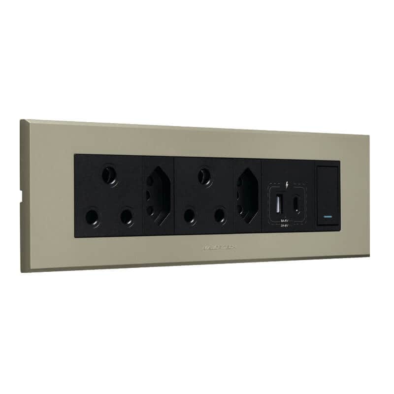 VETI 3 - Double RSA Sockets, Double RSA V-Slim, Combined USB A&C Socket Module - Image 4