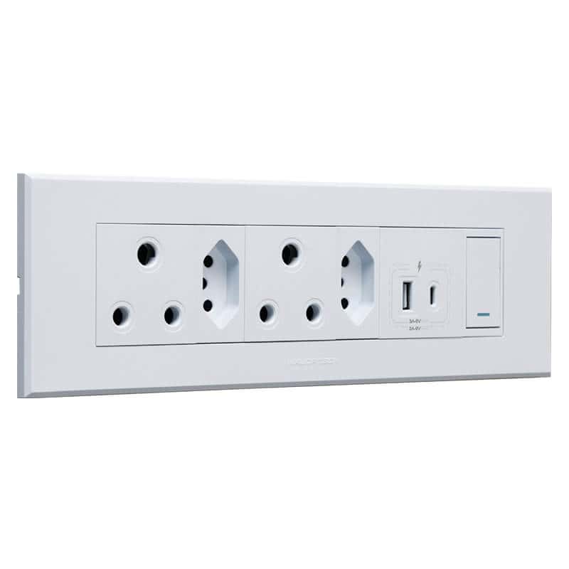 VETI 3 - Double RSA Sockets, Double RSA V-Slim, Combined USB A&C Socket Module - Image 5