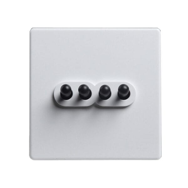Classic White with black Toggle - 4 Levers - Image 2