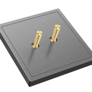 Luna Grey with Brass Toggle 2 Levers