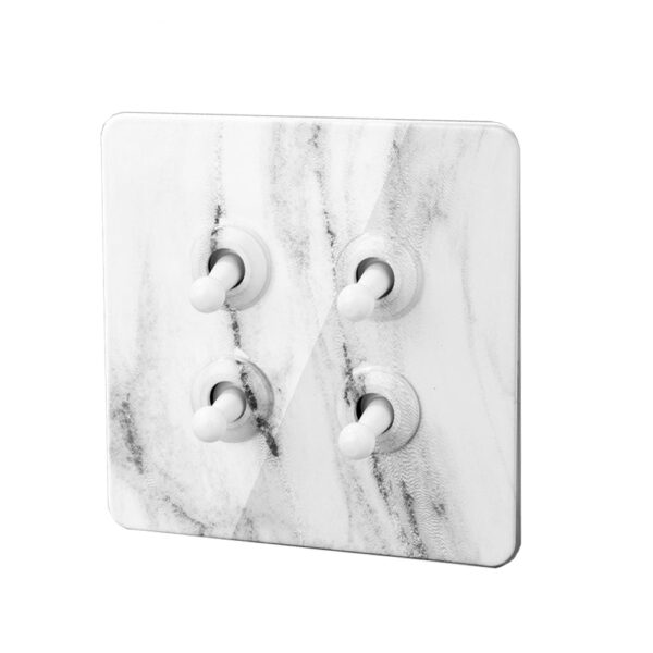 Bastille Marble Toggle Light Switch - 4 lever