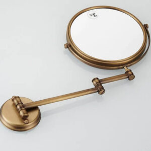 Brass Double Sided Magnification Vanity Mirror - Wall Mount #201819