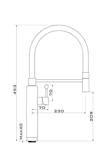 Retro Kitchen Mixer Black #202514 - Image 7