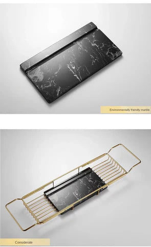 Gold & Black Marble Bath Caddy #20206 - Image 5