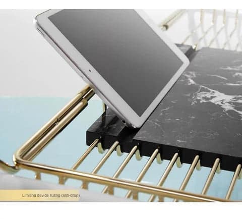 Gold & Black Marble Bath Caddy #20206 - Image 6