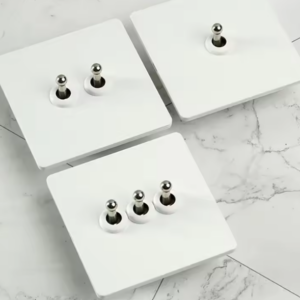 Bastille - White with Silver Toggle