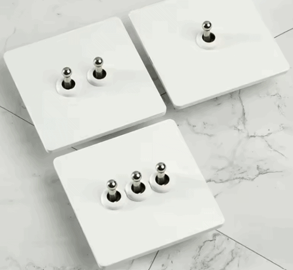 Bastille - White with Silver Toggle