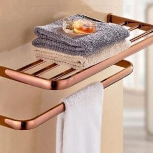 Rose Gold Modern Towel Rack and Rail #201920