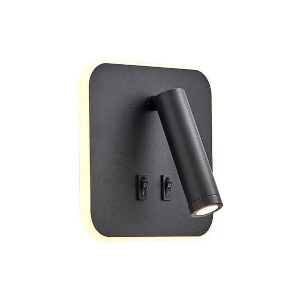 Wall Light - Bedside LED Light - Black - Image 2
