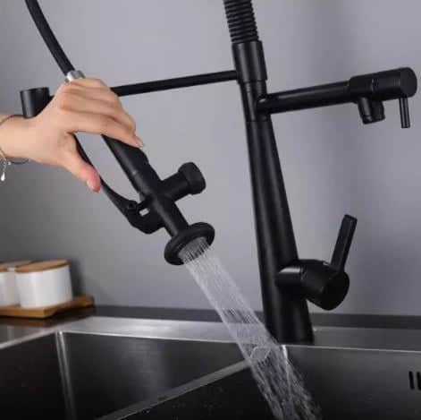 Black Dual Kitchen Mixer #201843 - Image 2