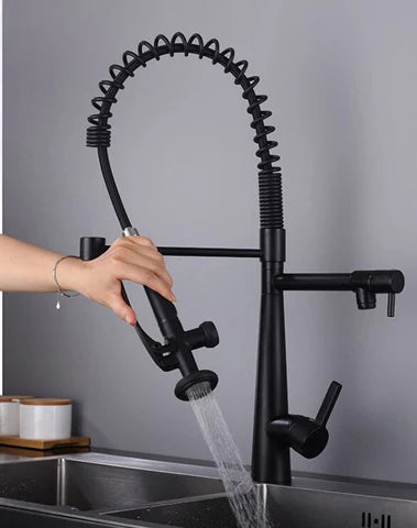 Black Dual Kitchen Mixer #201843 - Image 4