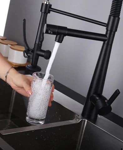 Black Dual Kitchen Mixer #201843 - Image 3