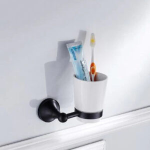 Black Antique Toothbrush Holder #20197