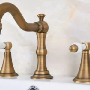Antique Bath & Basin Mixer with Ceramic Handles #201850