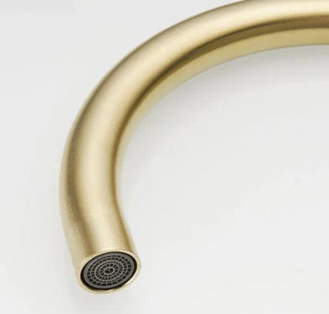 Brushed Gold Minimal Round Arc Mixer #201849 - Image 6
