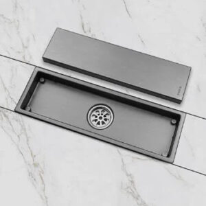 Gun Metal Floor Drain 30cm #202414