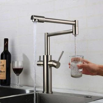 Nickel Kitchen Mixer With Water Purified Tap #202357 - Image 7