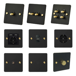 Detailed - Black with Gold Toggle