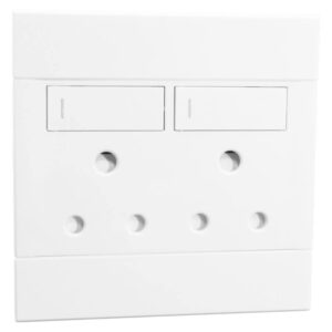 VETI 2 - Double 16A RSA Socket White