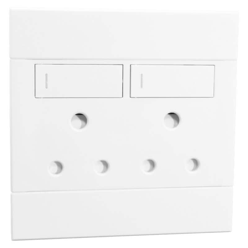 VETI 2 - Double 16A RSA Socket White