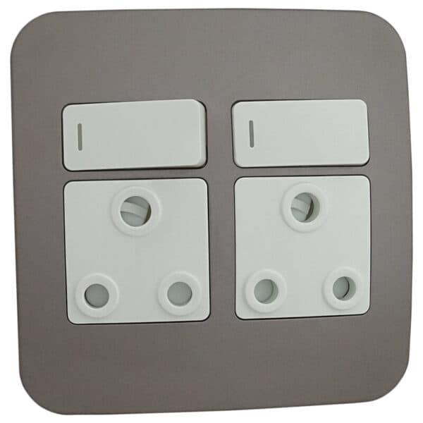 Veti 1 - Double Switched Wall Socket - Image 2