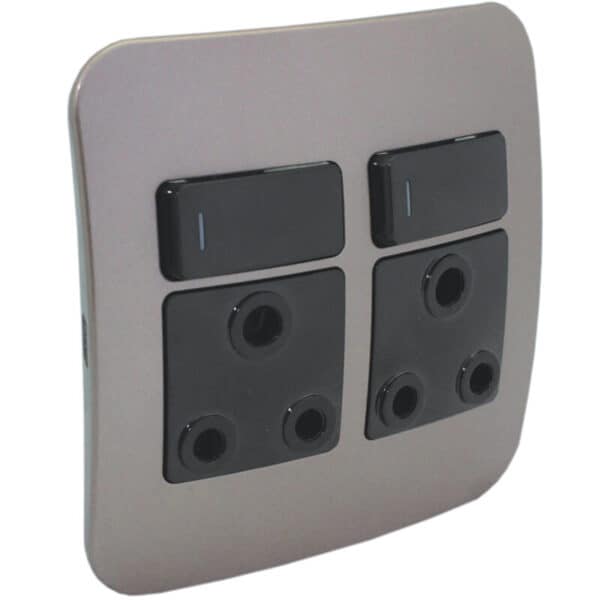 Veti 1 - Double Switched Wall Socket - Image 2