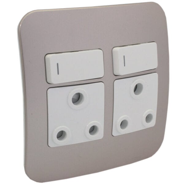 Veti 1 - Double Switched Wall Socket