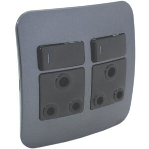 Veti 1 - Double Switched Wall Socket