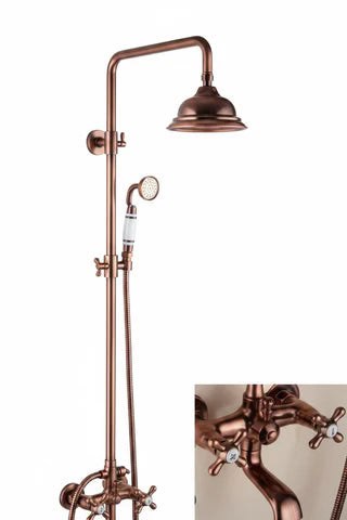 Rose Gold Antique Shower With Ceramic Handle #201727 - Image 2