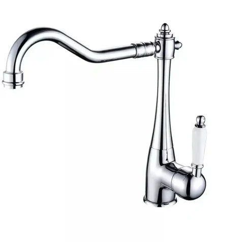 Chrome Antique Single Ceramic Handel Mixer #201726 - Image 3