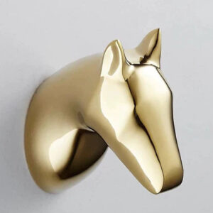Gold Horse Robe Hook #201844