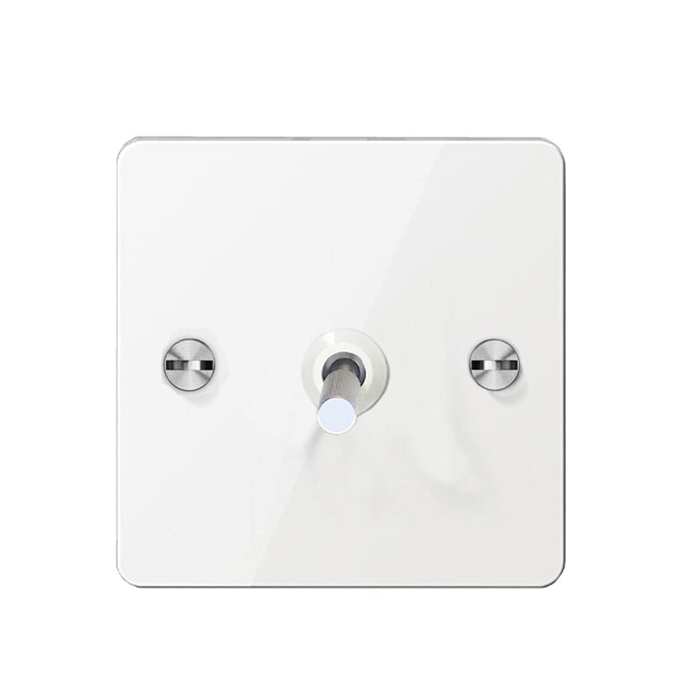 Detailed - White with Silver Toggle - 1 lever - Image 3