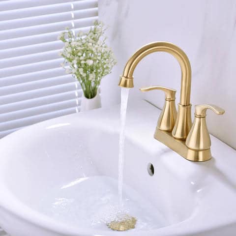 Modern Brushed Gold Basin Mixer #202345 - Image 3