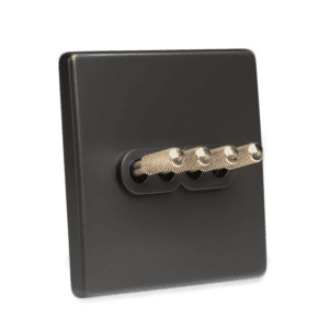 Tex Grey With Brass Toggle 4 Levers