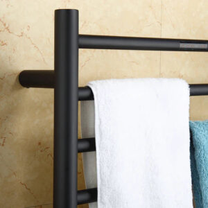 Matt Black Heated Towel Rail #20204