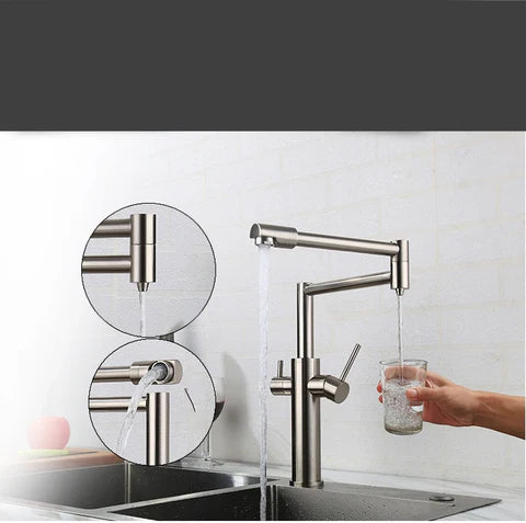 Nickel Kitchen Mixer With Water Purified Tap #202357 - Image 6