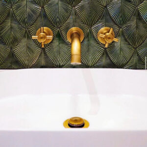 Modern Brass Cross Handle 3 Hole Basin Mixer #20103