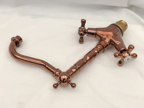Rose Gold Antique Short Basin Mixer #201720 - Image 2