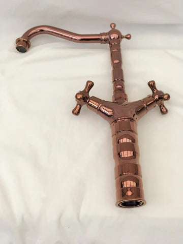 Rose Gold Antique Tall basin mixer #201719 - Image 2