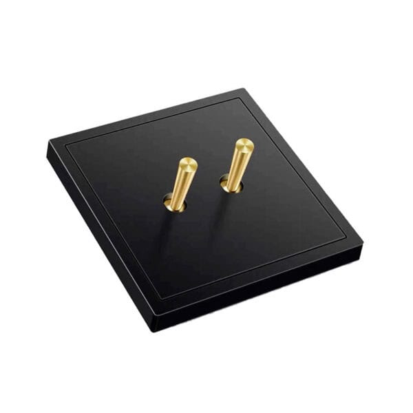 Luna Black with Brass Toggle 2 levers