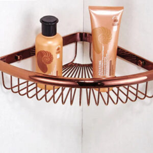 Rose Gold Modern Bathroom Corner Shelf #201922