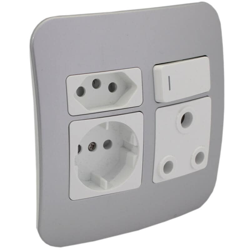 Round 2 Pin Plug Wall Socket - Image 5