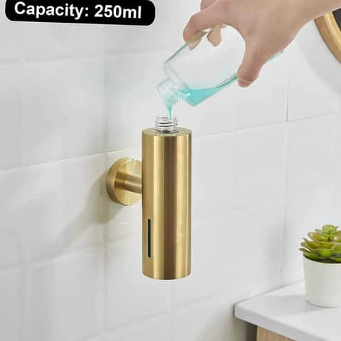 Brushed Gold Soap Dispenser #202433 - Image 2