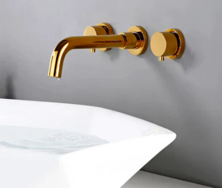 Gold Modern Wall Mount Mixer #20112 - Image 7