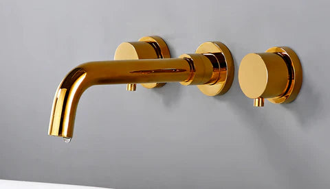 Gold Modern Wall Mount Mixer #20112 - Image 6