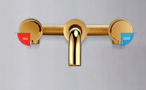 Gold Modern Wall Mount Mixer #20112 - Image 4