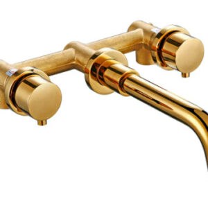 Gold Modern Wall Mount Mixer #20112