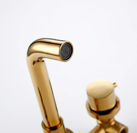 Gold Modern Wall Mount Mixer #20112 - Image 3