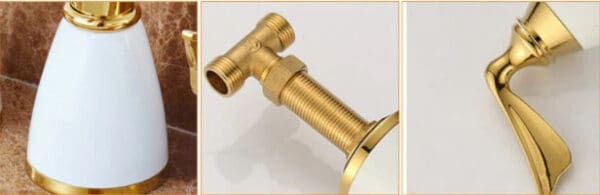 Gold Three Hold Mixer #20115 - Image 7